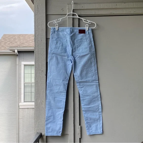 Exclusive Italian-Made Light Blue Designer Pants with Nautical Details - Picture 4 of 9